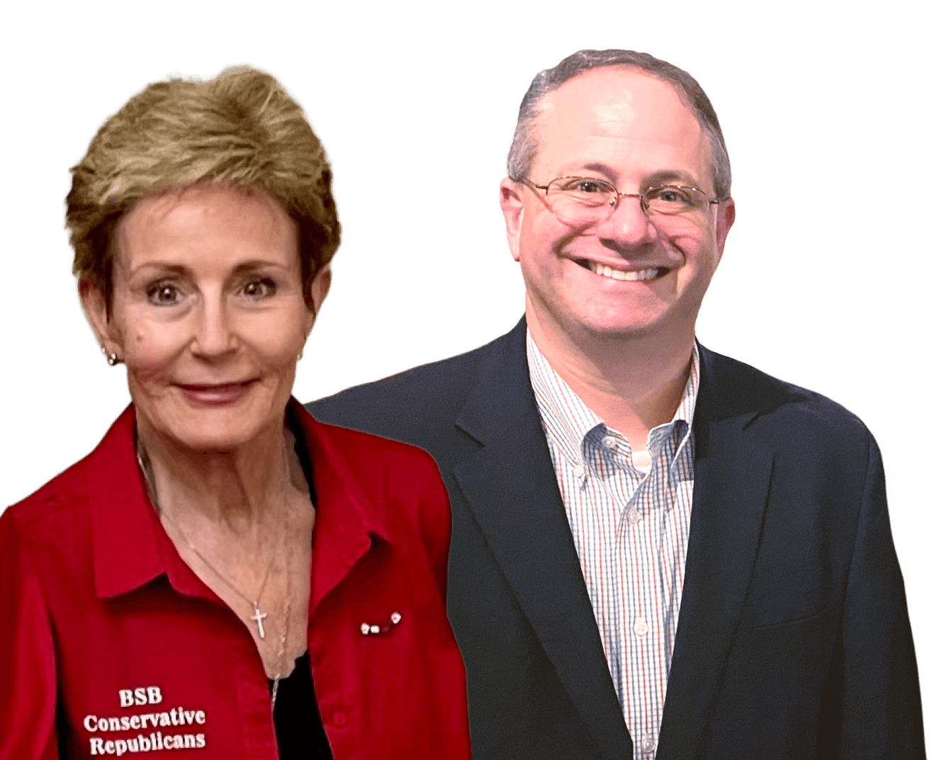 Kaci Sisk, President of the Bulverde Spring Branch Conservative Republicans, and Trey Trainor, candidate for Congress in Texas's 21st Congressional District