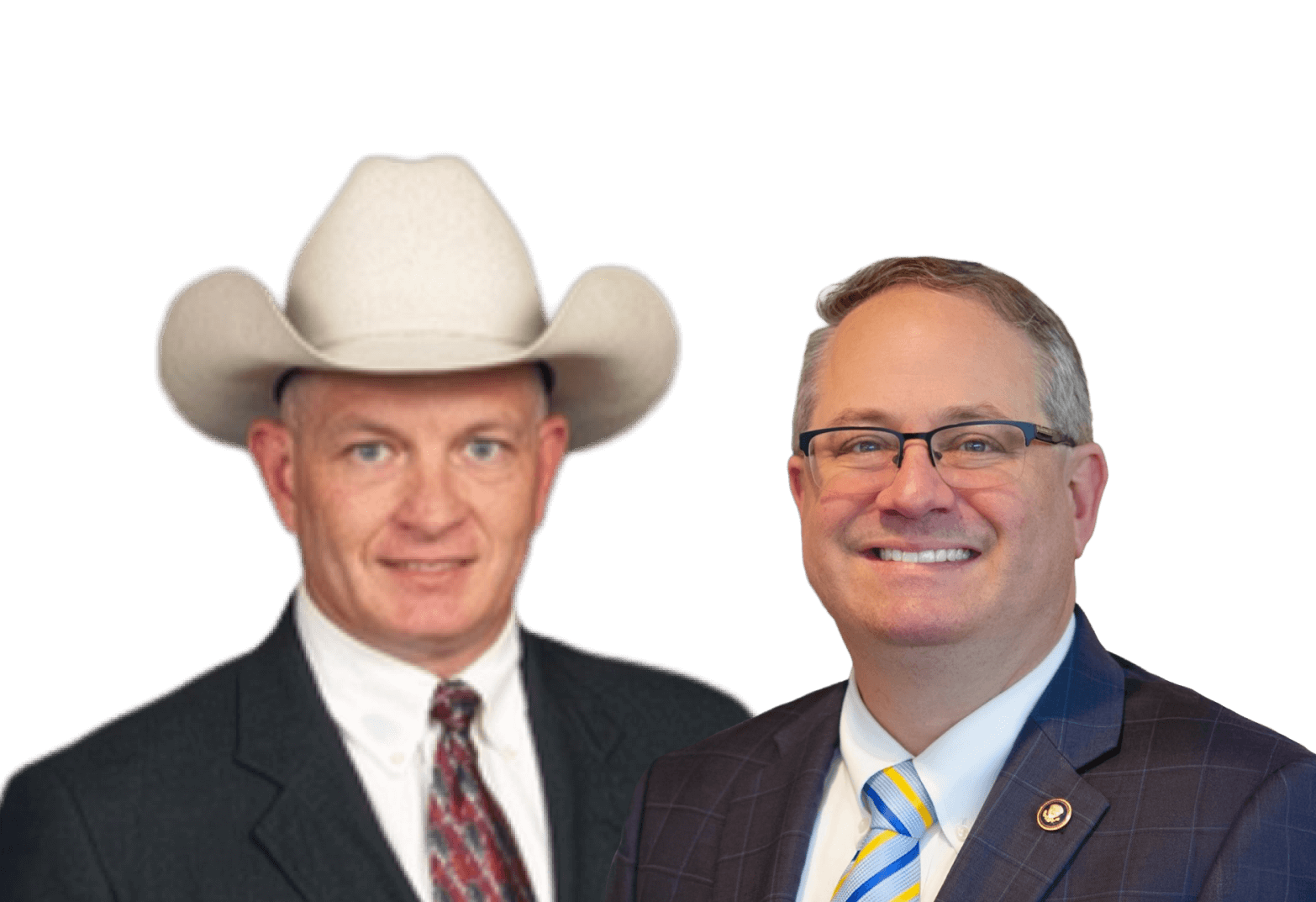 Comal County Constable Charlie Motz, and Trey Trainor, candidate for Congress in Texas's 21st Congressional District